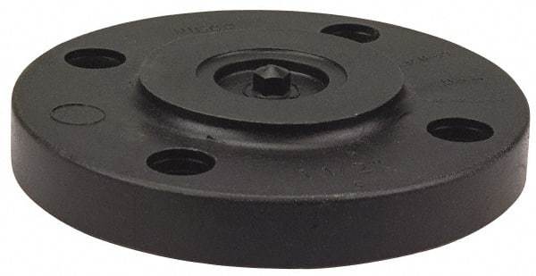 NIBCO - 2" Pipe, 6" OD, Polypropylene Blind Pipe Flange - Schedule 80, Black - Benchmark Tooling