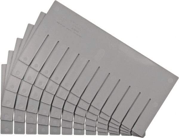 Quantum Storage - 16-1/2" Wide x 8" High, Gray Bin Divider - Use with DG92080 - Benchmark Tooling