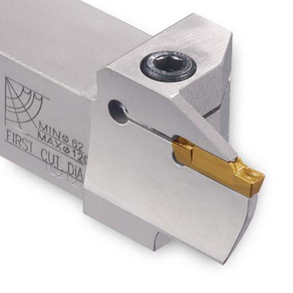 Indexable Grooving Toolholder: TTFR25.4-120-4RN, 0.1180″ Max Groove Width 0.7900″ Max Depth, Uses TD 4 & TS 4 Inserts, 1.0000″ Shank Height, 1″ Shank Width, No