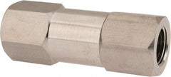 Parker - 1/2" Stainless Steel Check Valve - Inline, FNPT x FNPT, 6,000 WOG - Benchmark Tooling