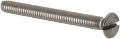 Value Collection - M2x0.40 Metric Coarse, 20mm OAL Slotted Drive Machine Screw - Flat Head, Grade 18-8 & A2 Stainless Steel, Uncoated, Without Washer - Benchmark Tooling