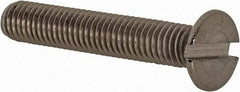 Value Collection - M5x0.80 Metric Coarse, 30mm OAL Slotted Drive Machine Screw - Flat Head, Grade 18-8 & A2 Stainless Steel, Uncoated, Without Washer - Benchmark Tooling