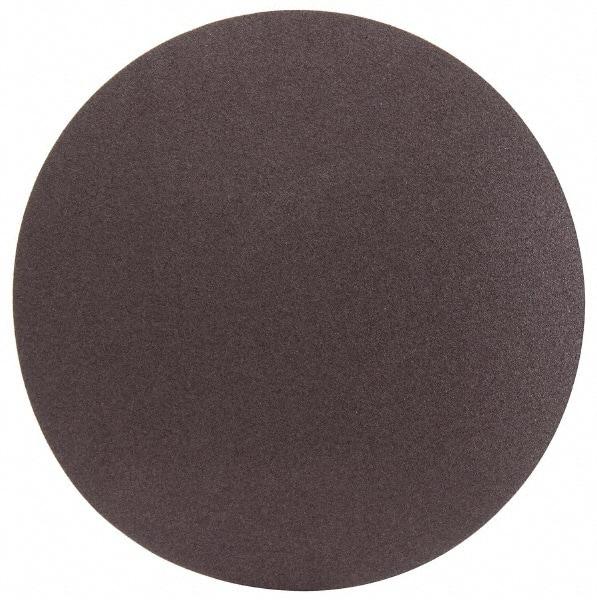 Norton - 24" Diam, 50 Grit Aluminum Oxide Adhesive PSA Disc - Coarse Grade, Brown, X Weighted Backing, Flexible - Benchmark Tooling