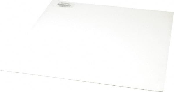 Made in USA - 12" Long, 12" Wide, 0.031" Thick, Silicone Rubber Foam Sheet - 35 to 45 Durometer, White, -20 to 500°F, 640 psi Tensile Strength, Adhesive Backing, Stock Length - Benchmark Tooling