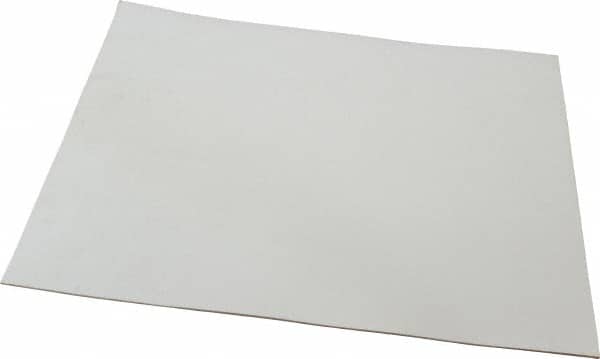 Made in USA - 12" Long, 12" Wide, 1/16" Thick, Silicone Rubber Foam Sheet - 35 to 45 Durometer, White, -20 to 500°F, 640 psi Tensile Strength, Adhesive Backing, Stock Length - Benchmark Tooling