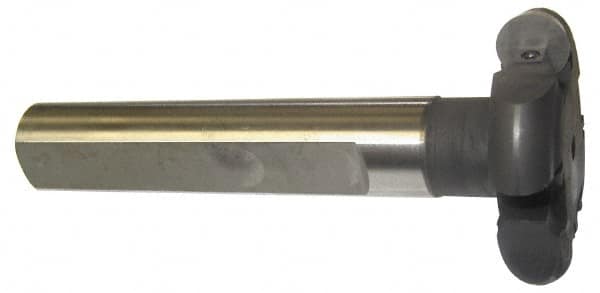 Cutting Tool Technologies - Shank Connection, 1/8" Cutting Width, 0.2" Depth of Cut, 1" Cutter Diam, Indexable Slotting Cutter - 3/4" Shank Diam, RT Toolholder, RPC 1(1.36) Insert - Benchmark Tooling