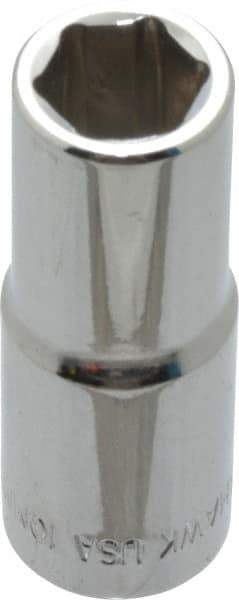 Blackhawk by Proto - 3/8" Drive, Deep Hand Socket - 6 Points, 1-13/16" OAL, Chrome Finish - Benchmark Tooling