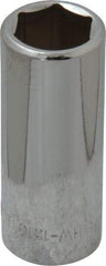 Blackhawk by Proto - 1/2", 3/8" Drive, Deep Hand Socket - 6 Points, 1-7/8" OAL, Chrome Finish - Benchmark Tooling