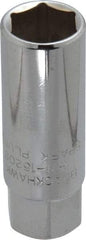 Blackhawk by Proto - 5/8", 3/8" Drive, Spark Plug Hand Socket - 6 Points, 2-1/2" OAL, Chrome Finish - Benchmark Tooling