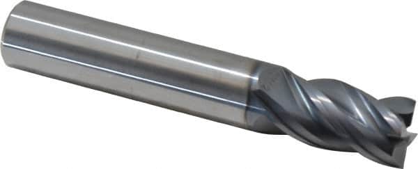 SGS - 14mm, 26mm LOC, 14mm Shank Diam, 83mm OAL, 4 Flute, Solid Carbide Square End Mill - Single End, AlTiN Finish, Spiral Flute, Variable° Helix, Right Hand Cut, Right Hand Flute, Series Z1M - Benchmark Tooling