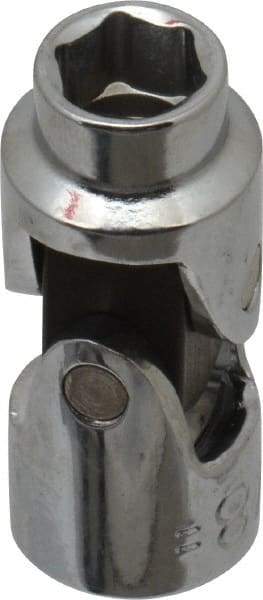 Blackhawk by Proto - 3/8", 3/8" Drive, Standard Hand Socket - 6 Points, 1-45/64" OAL, Alloy Steel, Chrome Finish - Benchmark Tooling