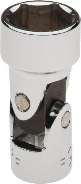 Blackhawk by Proto - 11/16", 3/8" Drive, Standard Hand Socket - 6 Points, 1-29/32" OAL, Alloy Steel, Chrome Finish - Benchmark Tooling