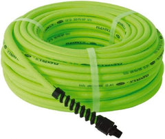 Legacy - 1/4" ID x 0.46" OD 50' Long Multipurpose Air Hose - MNPT x MNPT Ends, 300 Working psi, 150°, 1/4" Fitting, Green - Benchmark Tooling