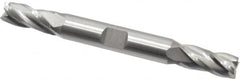 Cleveland - 11/32", 3/4" LOC, 3/8" Shank Diam, 3-1/2" OAL, 4 Flute, Cobalt Square End Mill - Double End, Uncoated, Spiral Flute, 30° Helix, Centercutting, Right Hand Cut, Right Hand Flute, Series HDC-4C - Benchmark Tooling