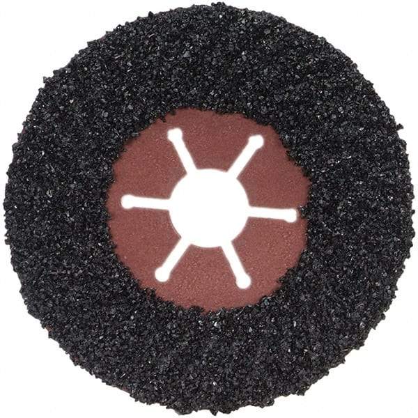 Norton - 4-1/2" Diam 7/8" Hole 16 Grit Fiber Disc - Very Coarse Grade, Silicon Carbide - Benchmark Tooling