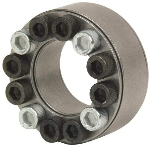Climax Metal Products - M12 Thread, 100mm Bore Diam, 145mm OD, Shaft Locking Device - 14 Screws, 53,513 Lb Axial Load, 5.709" OAW, 1.024" Thrust Ring Width - Benchmark Tooling