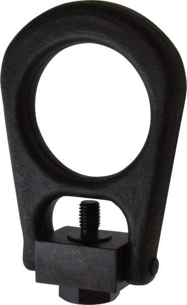 Jergens - 2,500 Lb Load Capacity Forged Center Pull Hoist Ring - 28 Ft/Lb Torque, 1/2 - 13 Thread, Alloy Steel - Benchmark Tooling