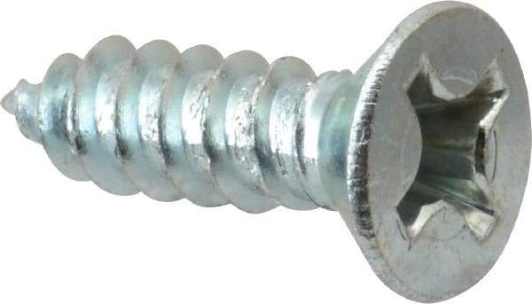 Value Collection - #12 Flat Head Phillips Sheet Metal Screw - Steel, 3/4" OAL, Grade 2 - Benchmark Tooling