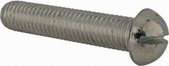 Value Collection - 1/2-13 UNC, 2-1/2" Length Under Head Slotted Drive Machine Screw - Round Head, Alloy Steel, Zinc-Plated Finish, Without Washer - Benchmark Tooling
