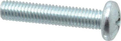 Value Collection - #10-32 UNF, 1" Length Under Head Phillips Drive Machine Screw - Pan Head, Grade 2 Steel, Zinc-Plated Finish, Without Washer - Benchmark Tooling