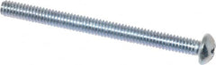 Value Collection - #8-32 UNC, 2" Length Under Head Phillips Drive Machine Screw - Round Head, Grade 2 Steel, Zinc-Plated Finish, Without Washer - Benchmark Tooling