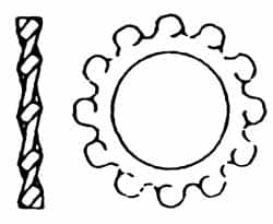 Value Collection - M8 Screw, 8.4mm ID, Stainless Steel Internal Tooth Lock Washer - 15mm OD, Uncoated, Grade 316 & Austenitic A4 - Benchmark Tooling