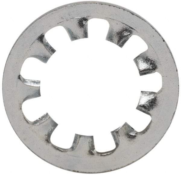 Value Collection - 1/4" Screw, 0.267" ID, Steel Internal Tooth Lock Washer - 0.478" OD, Zinc-Plated, Grade 2 - Benchmark Tooling
