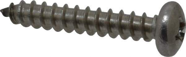 Value Collection - #14 Pan Head Phillips Sheet Metal Screw - Stainless Steel, 1-1/2" Length Under Head, Grade 18-8 - Benchmark Tooling