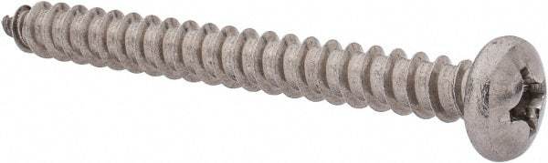 Value Collection - #14 Pan Head Phillips Sheet Metal Screw - Stainless Steel, 2-1/2" Length Under Head, Grade 18-8 - Benchmark Tooling