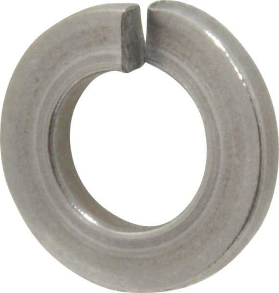 Value Collection - 1/4", 0.062" Thick Split Lock Washer - 18-8 Stainless Steel, 0.252" Min ID, 0.26" Max ID, 0.25" Min OD, 0.487" Max OD - Benchmark Tooling