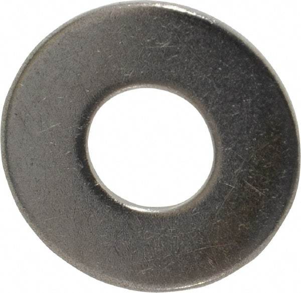Value Collection - 7/16" Screw, Grade 18-8 Stainless Steel Standard Flat Washer - 1/2" ID x 1-1/4" OD, 0.083" Thick - Benchmark Tooling