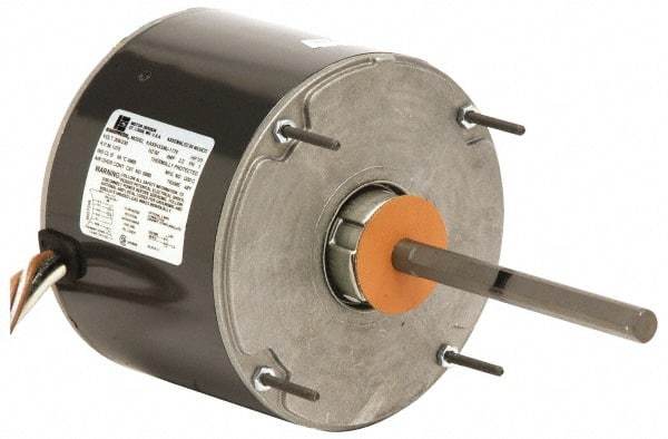 US Motors - 1/6 hp, ODP Enclosure, Auto Thermal Protection, 1,075 RPM, 208-230 Volt, 60 Hz, Industrial Electric AC/DC Motor - Size 48 Frame, Hub/Stud Mount, 1 Speed, Sleeve Bearings, 1.35 Full Load Amps, B Class Insulation, CW Drive End Rev - Benchmark Tooling