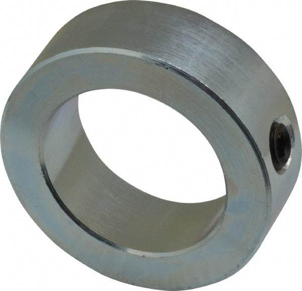 Climax Metal Products - 1-1/2" Bore, Steel, Set Screw Shaft Collar - 2-1/4" Outside Diam, 3/4" Wide - Benchmark Tooling
