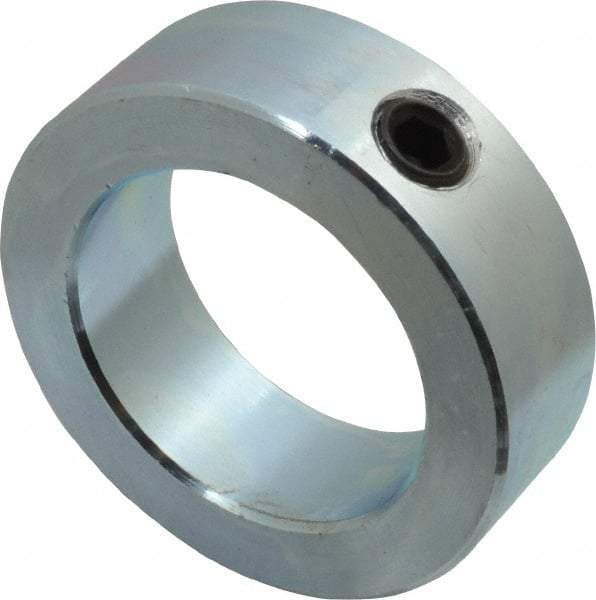 Climax Metal Products - 1-7/8" Bore, Steel, Set Screw Shaft Collar - 2-3/4" Outside Diam, 7/8" Wide - Benchmark Tooling