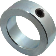 Climax Metal Products - 1-7/8" Bore, Steel, Set Screw Shaft Collar - 2-3/4" Outside Diam, 7/8" Wide - Benchmark Tooling