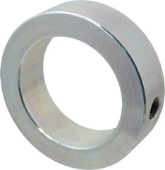 Climax Metal Products - 2-7/16" Bore, Steel, Set Screw Shaft Collar - 3-1/2" Outside Diam, 1" Wide - Benchmark Tooling