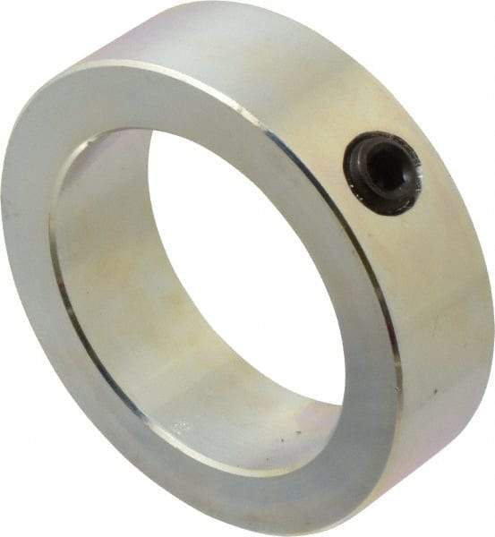 Climax Metal Products - 2-1/2" Bore, Steel, Set Screw Shaft Collar - 3-1/2" Outside Diam, 1" Wide - Benchmark Tooling