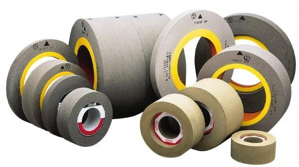 Camel Grinding Wheels - 24" Diam x 12" Hole x 8" Wide Centerless & Cylindrical Grinding Wheel - 60 Grit, Silicon Carbide, Type 1, Medium Grade, Vitrified Bond, No Recess - Benchmark Tooling