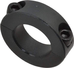 Made in USA - 1" Bore, Steel, Two Piece Shaft Collar - 1-3/4" Outside Diam, 1/2" Wide - Benchmark Tooling