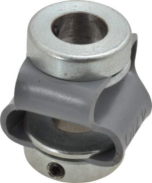 Huco - 3/8" Max Bore Diam, Flexible Flex P Double Loop Coupling - 27mm OD, Polyurethane - Benchmark Tooling