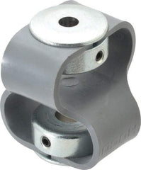Huco - 3/8" Max Bore Diam, Flexible Flex P Double Loop Coupling - 48mm OD, Polyurethane - Benchmark Tooling