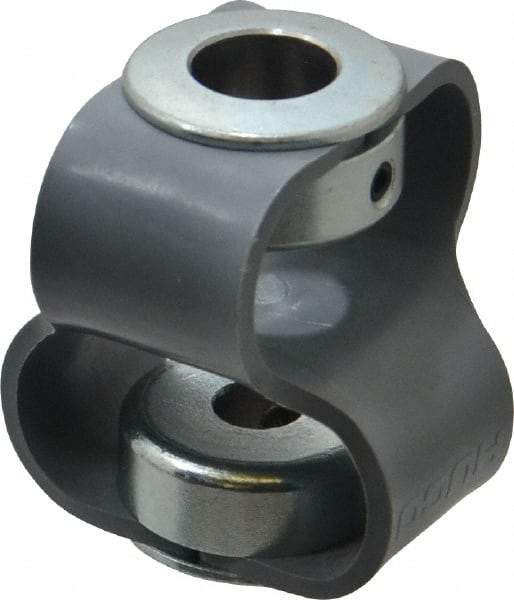 Huco - 1/2" Max Bore Diam, Flexible Flex P Double Loop Coupling - 48mm OD, Polyurethane - Benchmark Tooling