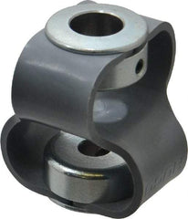 Huco - 1/2" Max Bore Diam, Flexible Flex P Double Loop Coupling - 48mm OD, Polyurethane - Benchmark Tooling