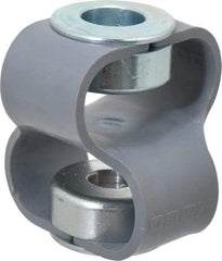 Huco - 1/2" Max Bore Diam, Flexible Flex P Double Loop Coupling - 48mm OD, Polyurethane - Benchmark Tooling