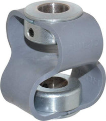 Huco - 1/2" Max Bore Diam, Flexible Flex P Double Loop Coupling - 48mm OD, Polyurethane - Benchmark Tooling