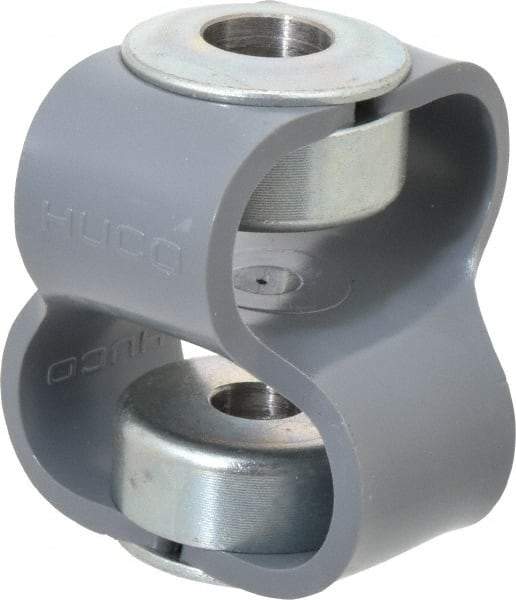 Huco - 1/2" Max Bore Diam, Flexible Flex P Double Loop Coupling - 54mm OD, Polyurethane - Benchmark Tooling