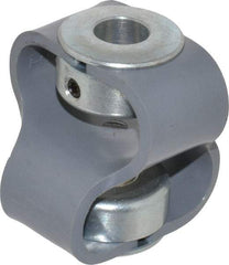 Huco - 1/2" Max Bore Diam, Flexible Flex P Double Loop Coupling - 54mm OD, Polyurethane - Benchmark Tooling