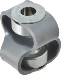 Huco - 5/8" Max Bore Diam, Flexible Flex P Double Loop Coupling - 54mm OD, Polyurethane - Benchmark Tooling