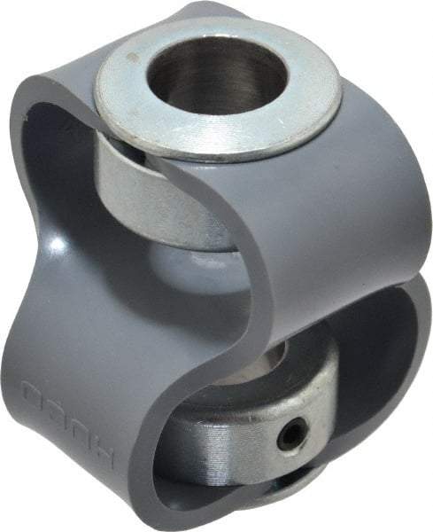Huco - 5/8" Max Bore Diam, Flexible Flex P Double Loop Coupling - 54mm OD, Polyurethane - Benchmark Tooling