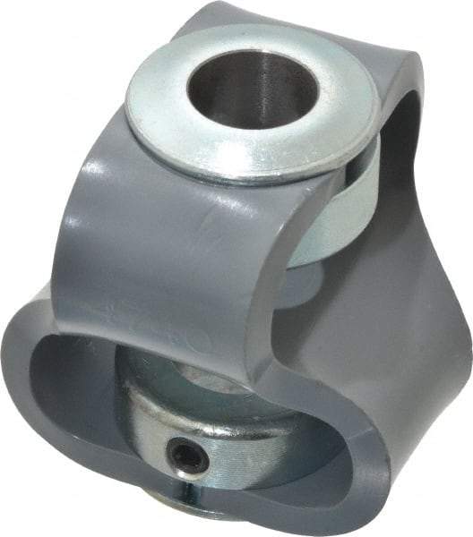 Huco - 5/8" Max Bore Diam, Flexible Flex P Double Loop Coupling - 56mm OD, Polyurethane - Benchmark Tooling
